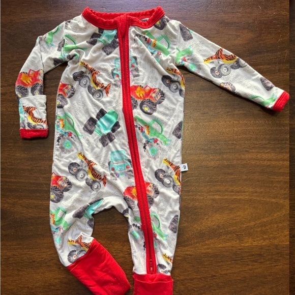 Birdie bean bamboo sleeper footie - Picture 1 of 2